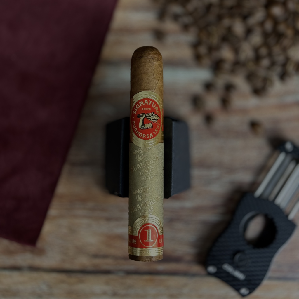 Cygaro Aganorsa Leaf Signature Selection Corojo Robusto Polski Aficionado